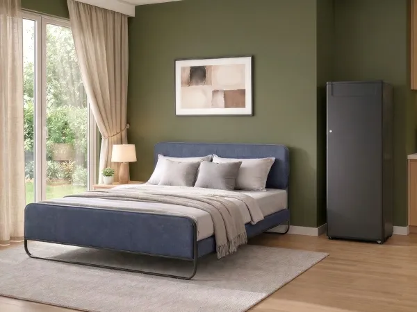 Chloe King Bed Grey Cool Combo
